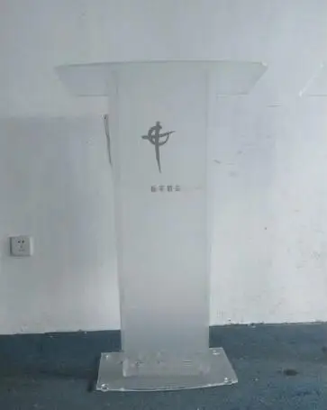 

Logo customize Hot sale acrylic frustrated factory modern acrylic pulpit podium