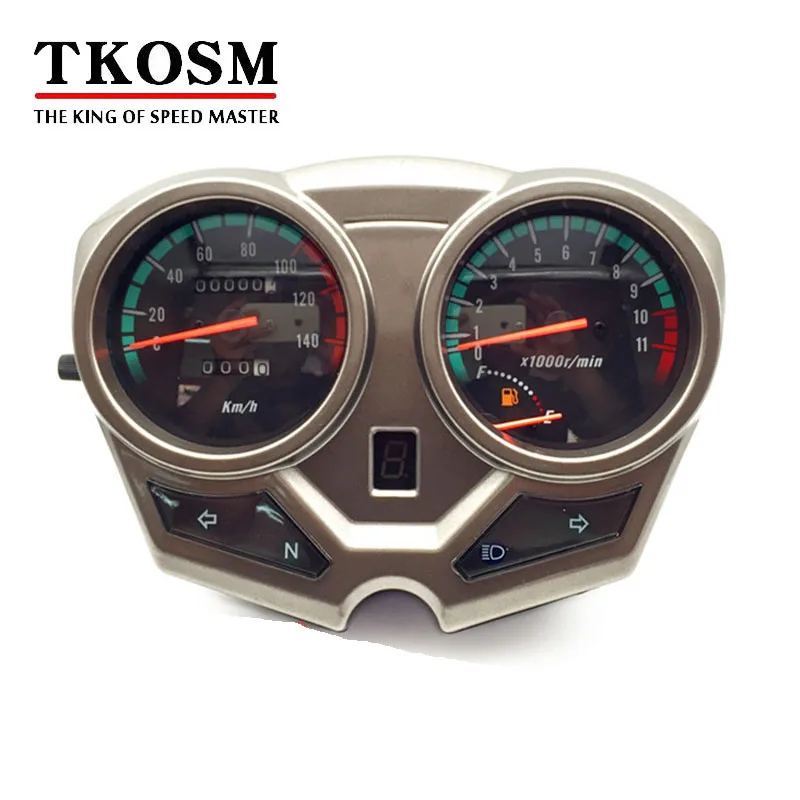 TKOSM New Motorcycle Speedometer Odometer Meter Backlight Adjustable