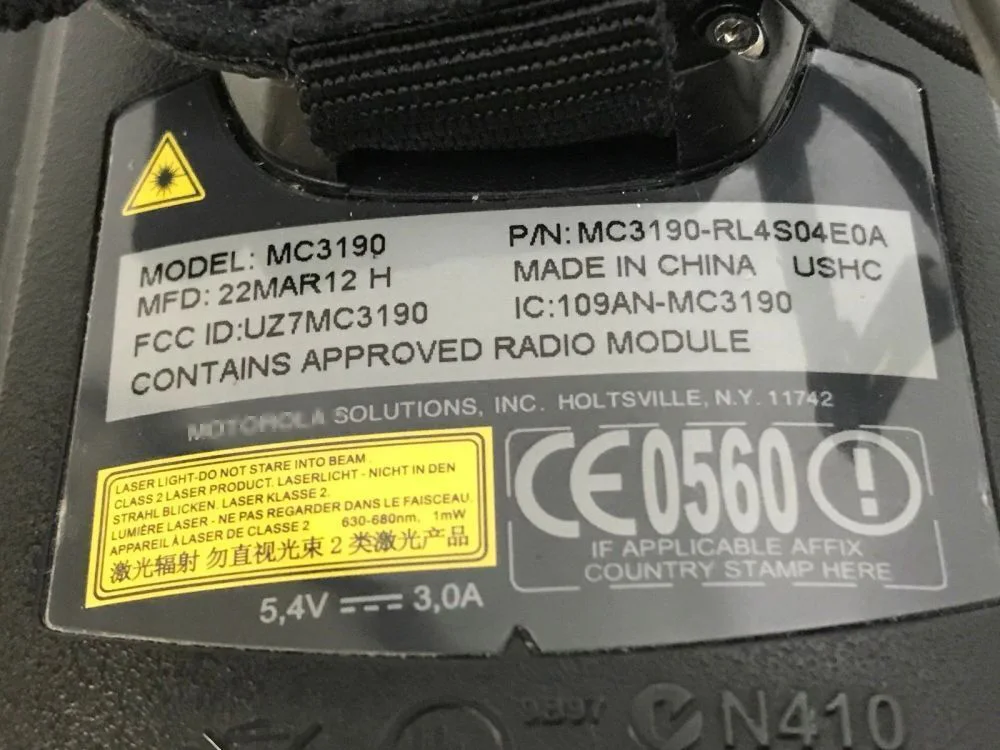 MC3190-RL4S04E0A ل رمز موتورولا MC3190 1D الليزر 48 مفاتيح ويندوز CE 6.0 WiFi 256 MB RAM/1 GB الباركود ماسحة