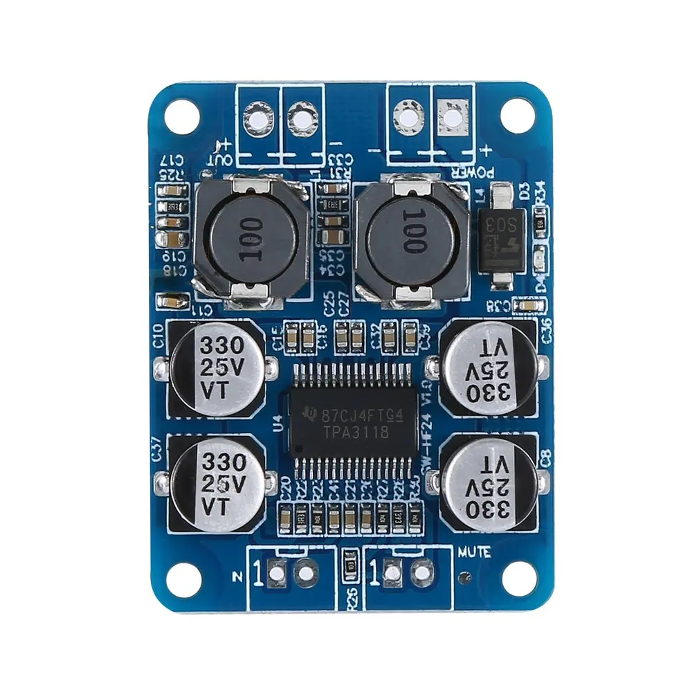 

Ultra-Small Digital Power Amplifier Board Tpa3118 Pbtl Mono Digital Power Amplifier Board 1X60W Hf24