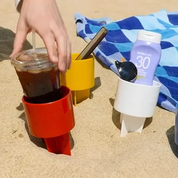 

100pcs Monogrammable Beach Spiker Personalized Beach Spike Sand Spike Beach Cup Holder Drink Holder Sand Cup wen7007