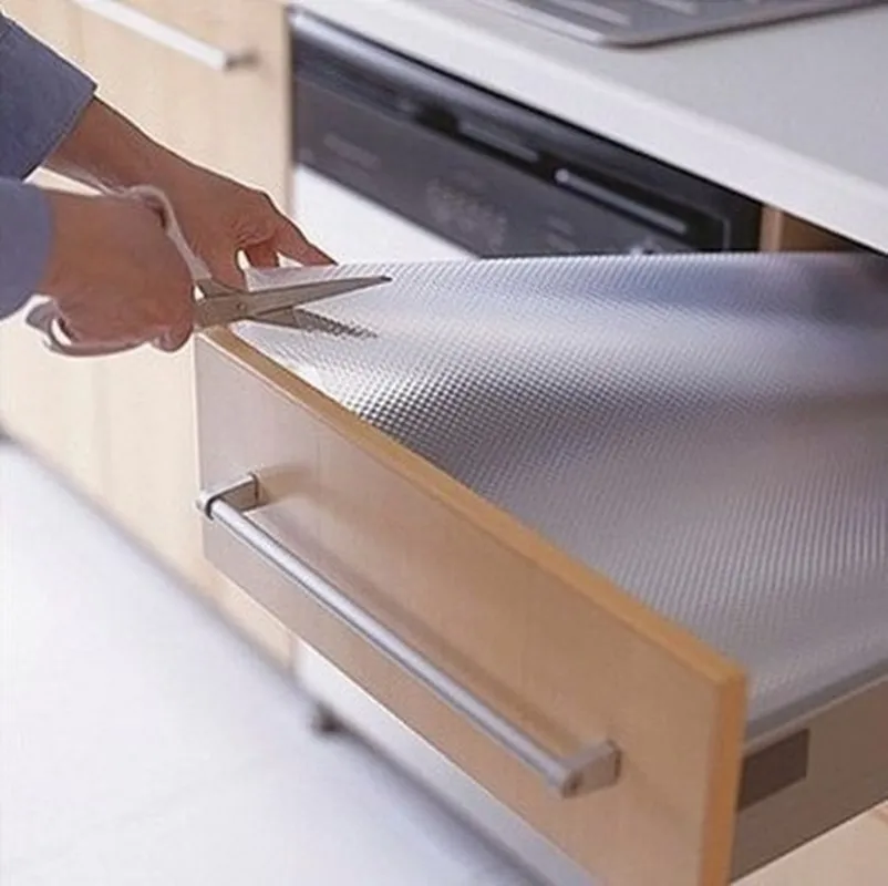 Waterproof Kitchen Table Mat Drawers Cabinet Shelf Liners Non Slip Cupboard Placemat Home Organization Accessories