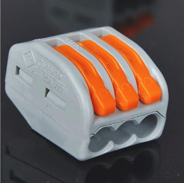 

3PIN PCT-222-413 Universal Compact Wire Wiring Connector Conductor Terminal Block With Lever 0.75-2.5mm2 20PCS/1LOT