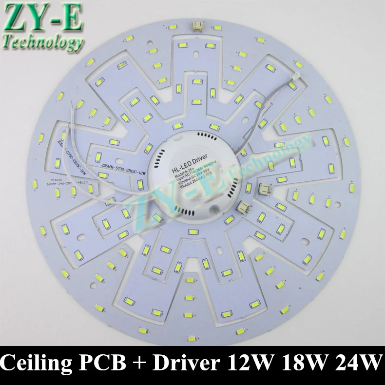3 комплекта светодиодных плат потолочный светильник pcb + Драйвер магнит SMD 5730