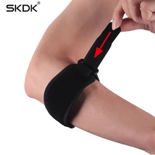 

SKDK 1PC Professional Hand Joint Arm Guard Gym Fitness Men Elbow Guard Adjustable Comfort Workout Sports Safety Elbow Protector