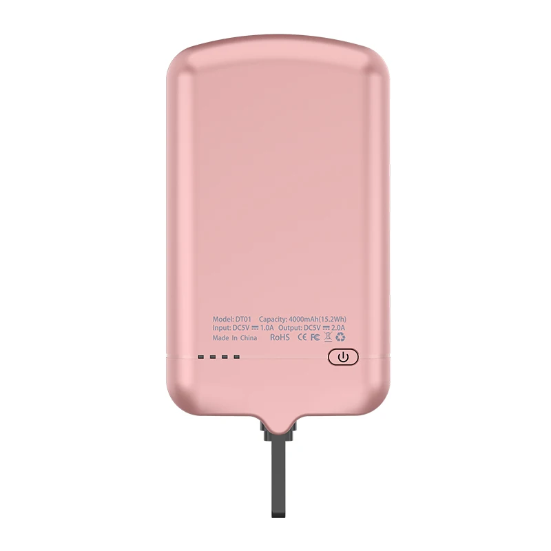 4000 мАч Andriod телефон универсальный внешний аккумулятор чехол для samsung S6 edge S5 Micro-USB зарядное устройство чехол для зарядки