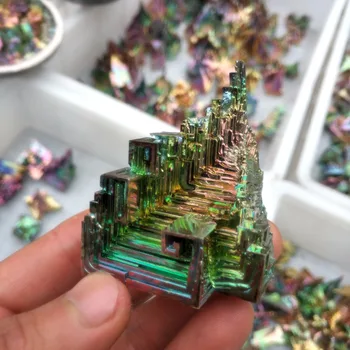 

90-95g Beautiful rainbow bismuth specimen crystal ore healing mineral product