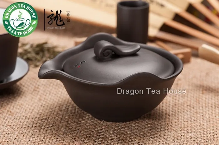 Burn-proof Исин темно-коричневой глины Gaiwan 100 мл 3.5 унц