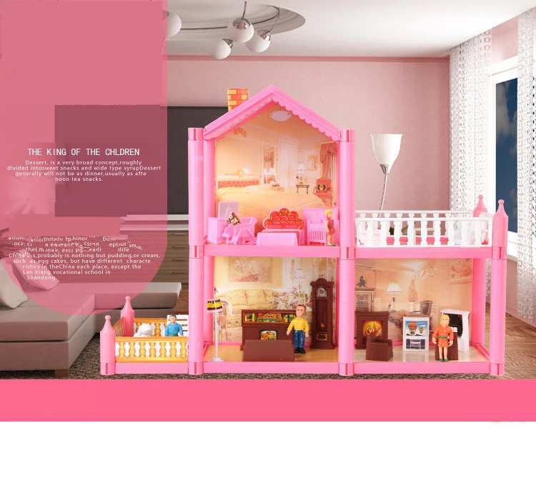 Домик кукла миниатюрный кукольный домик детский диван для ванной комнаты Diy наборы для спальни стулья предметы Китай прикроватный автомобиль куклы магазин розовый Кукольный дом