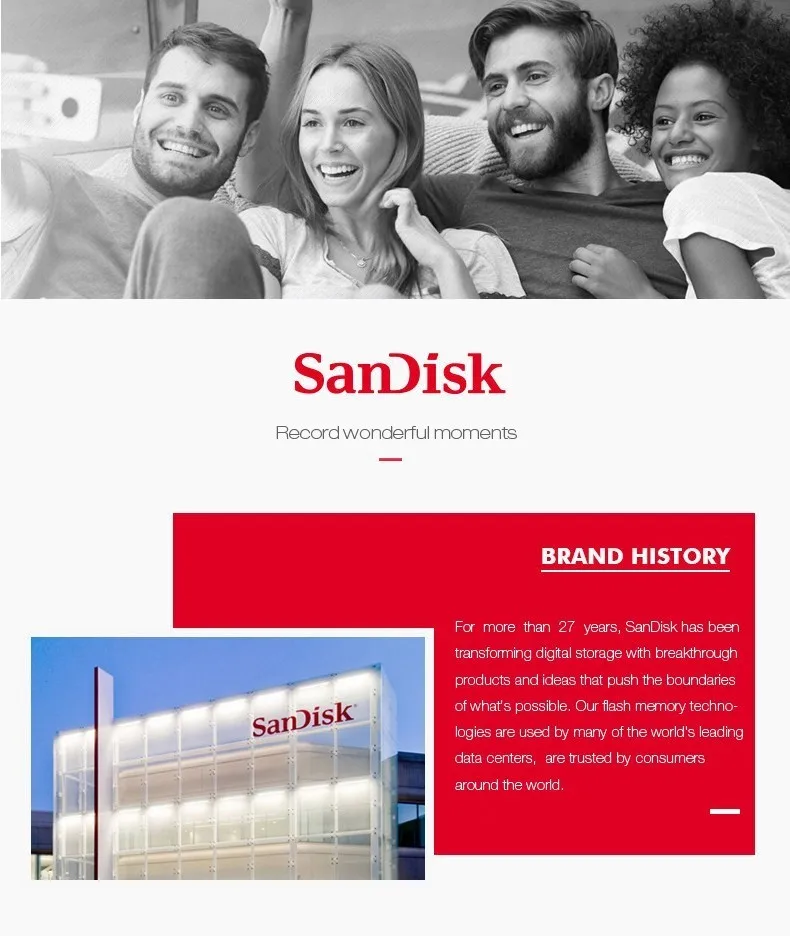 SanDisk USB флеш-накопитель CZ71 USB 2,0, 64 ГБ, 32 ГБ, 16 ГБ, 8 Гб