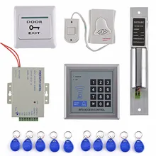 Home Security Diy Full Complete Rfid Door Lock Access Control Keypad Kit +Electric Bolt Lock+Power+Door Bell