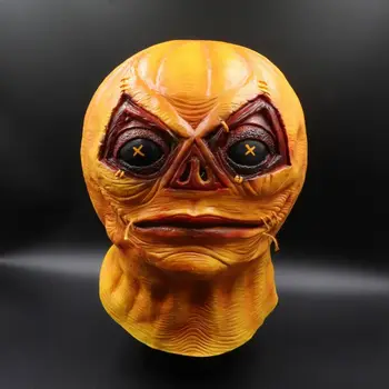 

Latex Halloween Cosplay Prank Props Horror Masks Horror Pumpkin Mask Full Face Covered For Adults Children