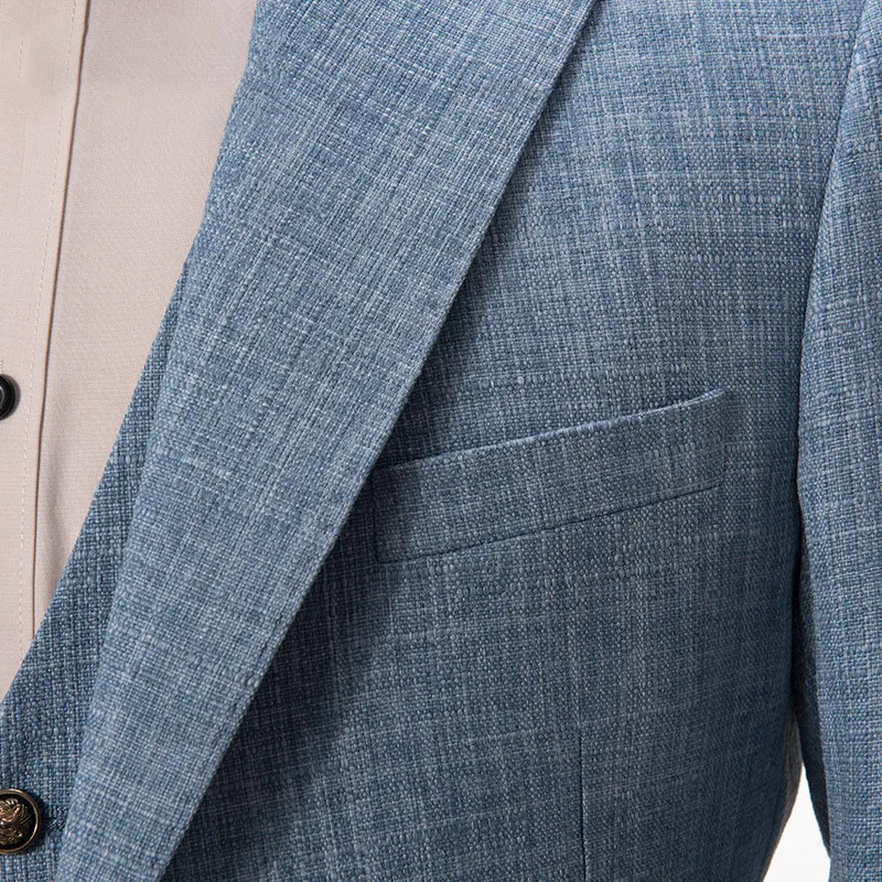 RUELK Groom Suit Wedding Suits For Men 2019 Mens Suit Wedding Groom Tuxedo Tailored 3 Piece Suit Sky Blue Wedding Tuxedo For Men