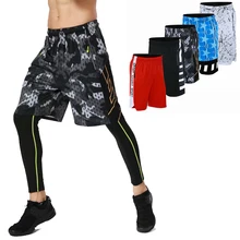 Basketball Shorts Breathable Sweat Sport Running Shorts Outdoor Sports Fitness Short Pants Loose Beach Shorts with Zip pocket