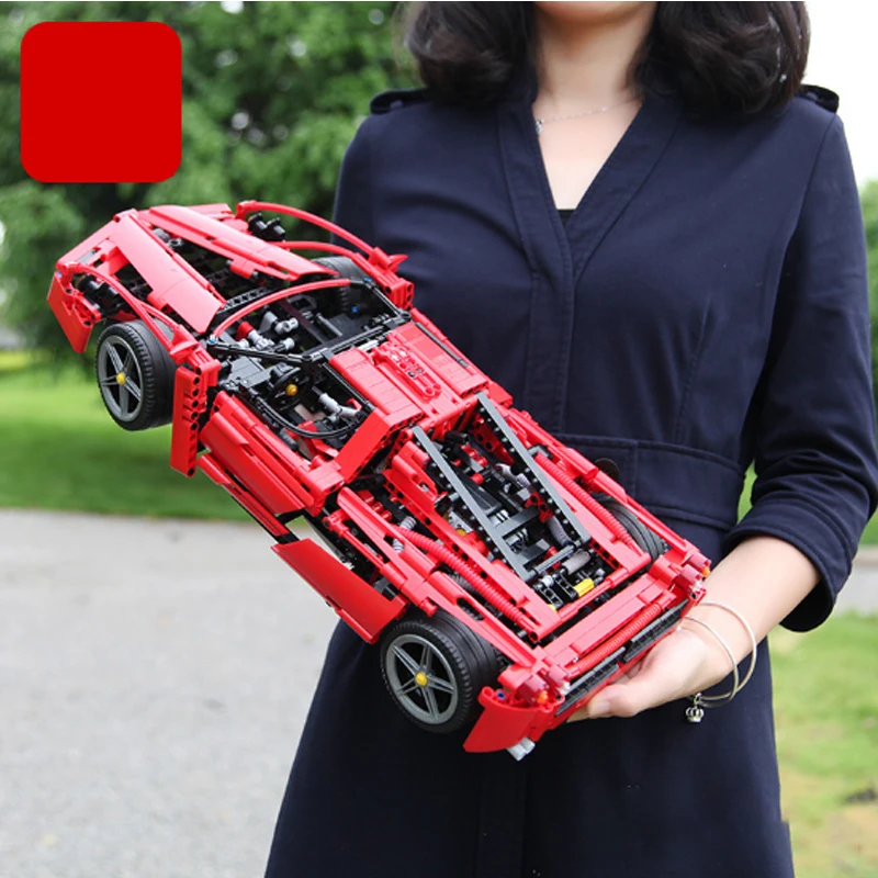 Bela 9186 Enzo 1:10 DIY Car Model Building Blocks Set 1359pcs Educational Jigsaw Construction Bricks Gift toys compatible legoes