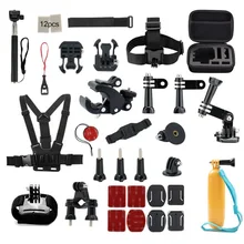 For Gopro Accessories Set Helmet Harness Chest Belt Head Mount Strap Monopod For Goro hero 5 Hero 4 3 SJCAM SJ4000 SJ5000