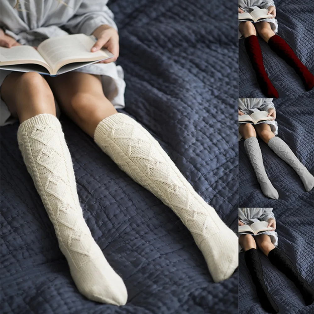 Women Fashion socks Autumn winter Thick socks Women's Cotton Thigh Sexy Socks Winter Boot Socks Wholesale