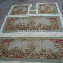 Французский Aubusson руки wovesofa и стул Обложка Установить 1:4 с оружием