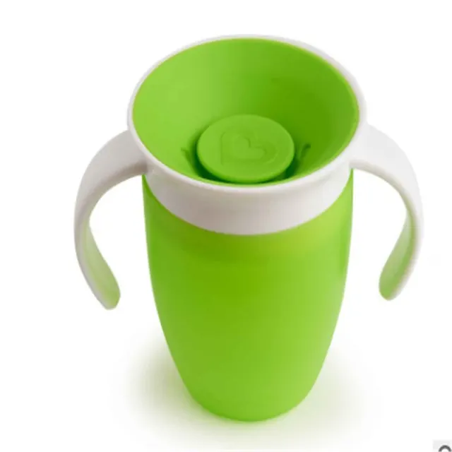 1Pcs 240ml Babies Training Miracle Cups With Handles 360 Degree Drink