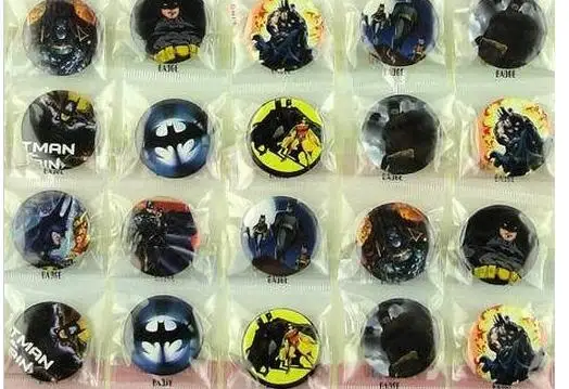 

New 48pcs/set Cartoon avengers Batman mix Round Brooch Button Pin 3 cm DIY kids pary Gift