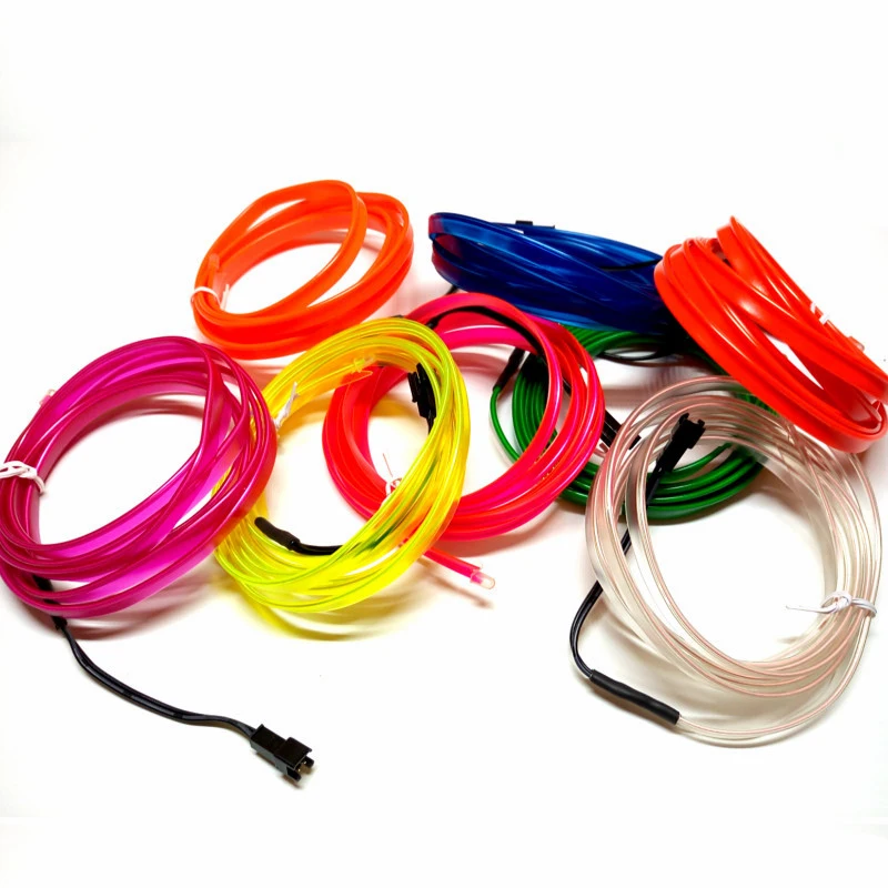 

AZGIANT 2M Car Led Atmosphere Light Wire Flexible and Water Resistant Cold Light Decorating Car Interior Long Life Time