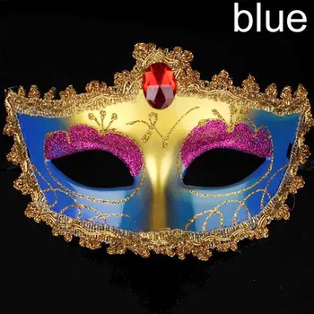 

10pcs Masquerade Mask, Halloween Belt Diamond, Painted Beauty Masks, Fashion Venice Mask Party Toys Movie Theme Props Supply