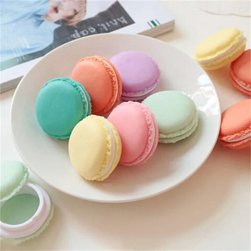 VOGVIGO портативный конфетный цвет мини милый Macarons Ювелирное кольцо ожерелье чехол