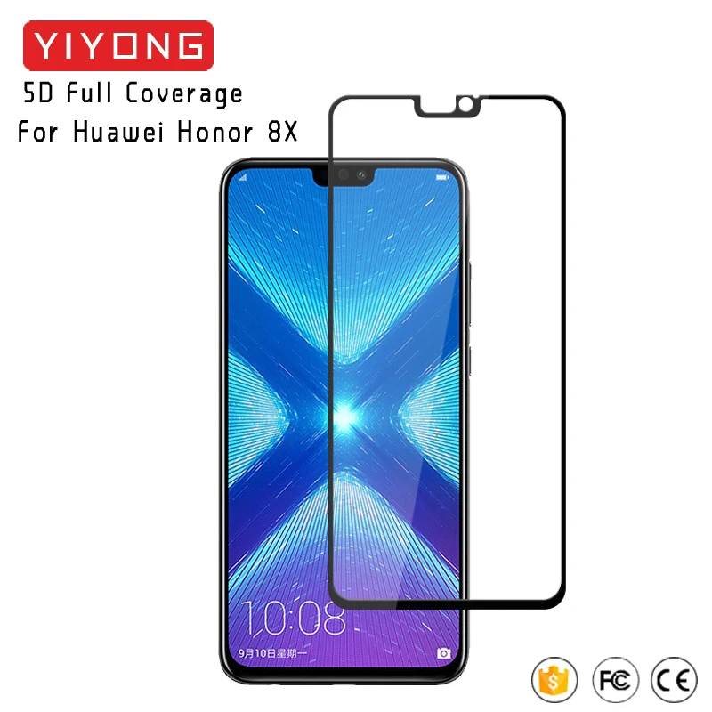 YIYONG 5D полное покрытие стекло Huawei Honor 9X Pro 8X Max закаленное Защита экрана 7X |