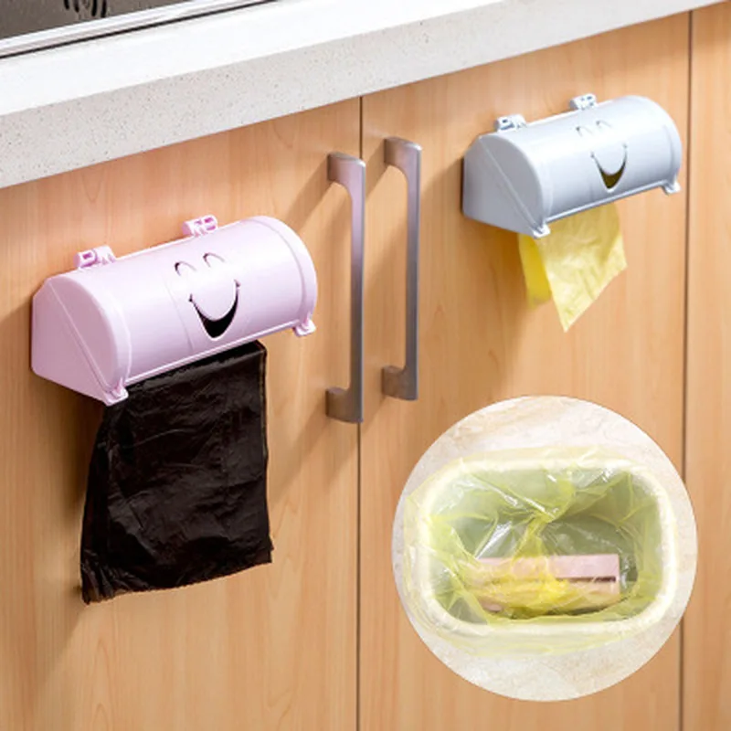 

Wall-mounted Plastic Bag Storage Box Garbage Trash Bags Storage Container Multi-purpose Kitchen Bathroom Organization Case