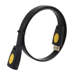 ГФЭ HDMI мужчин и женщин Extension Line 4K2. 0 версия плоская линия Длина 0.5 м