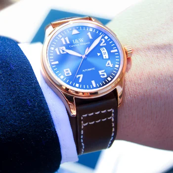 

2018 Direct Selling Hot Sale Genuine Carnival Automatic Mechanical Watch Fashion Mens Luminous Waterproof Leather Casual Men