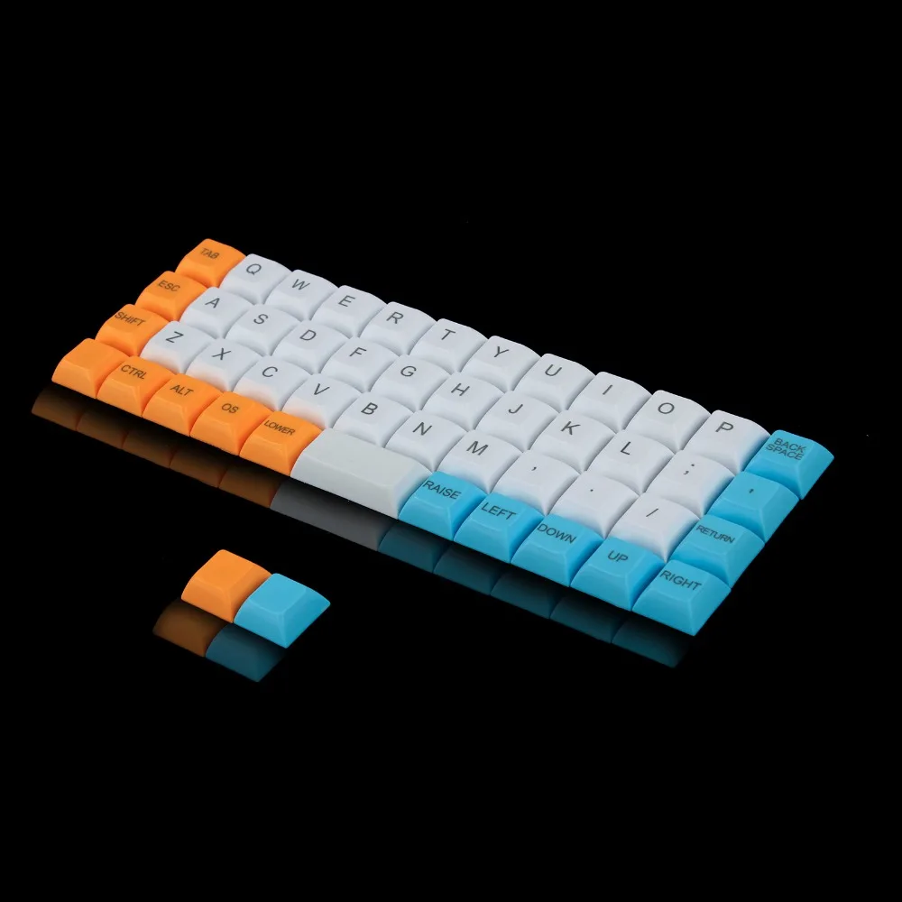 Оптовая продажа YMDK топ печати DSA Keycap 1 4 мм PBT для MX переключатели клавиатуры Plack YMD40