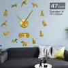 Doberman Pinscher 3D DIY Silent Wall Clock Quartz Clock Watch Battery Operated Pet Store Framless Wall Decor Gift for Dog Lover ► Photo 3/6