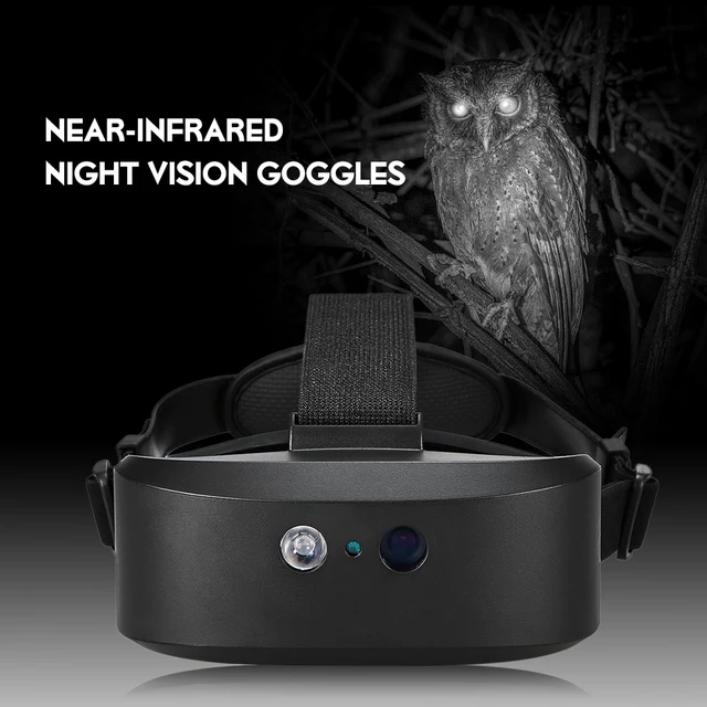 새로운 야외 디지털 야간 투시경 고글 어둠 속에서 관찰 된 아이 마스크 장치 사냥 범위를위한 HD 이미징 헤드 마운트 60M