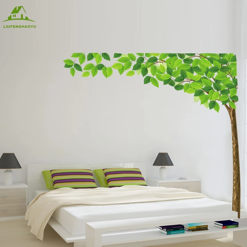 Large Size Green Tree DIY Vinyl Wall Stickers Home Decor Art Decals