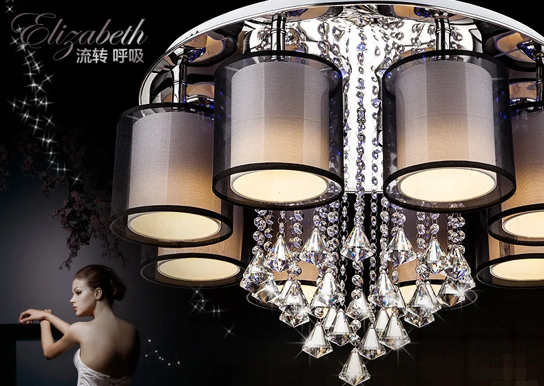 Plafoniere Led Per Alte Temperature : Plafoniera led glass ceiling lights crystal flush mount modern