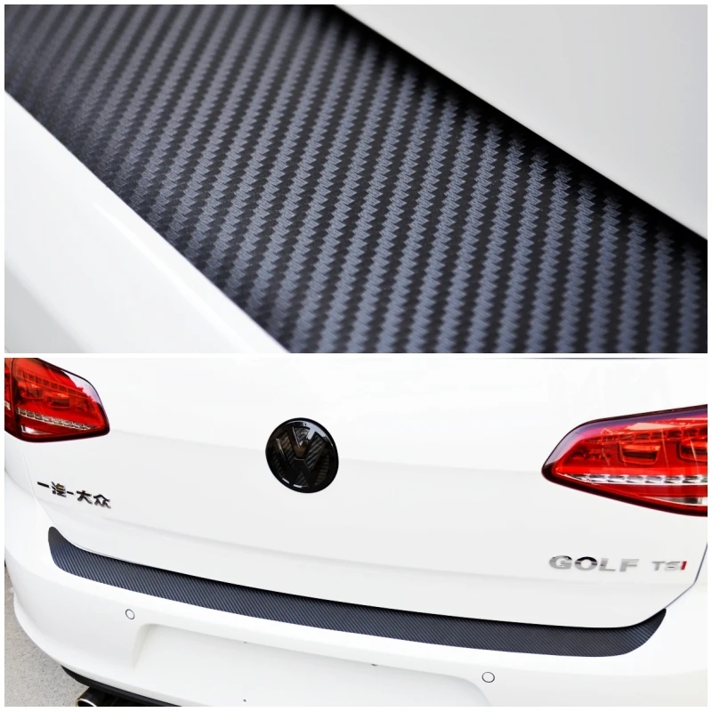 Buy Rear Bumper Protection Carbon Fiber Sticker FIT VW
