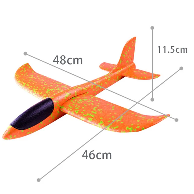 38/48CM Foam Plane Glider Hand EPP Throw Airplane Glider Toy Planes Outdoor Launch Kids Toys for Children Outdoor toys kid Gift 2