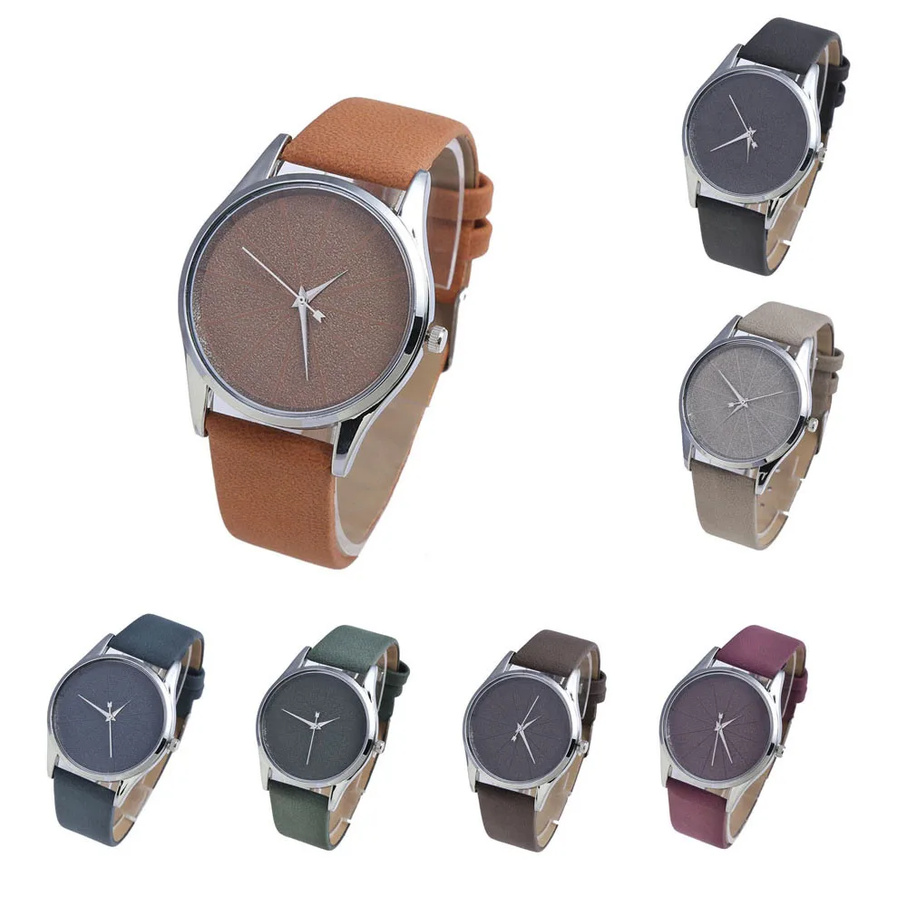 

Women's Fashion Casual PU Leather Strap Analog Quartz Round Watch Stylish and comfortable, suitable for all occasions