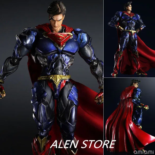  ALEN Play Arts KAI DC COMICS SUPERMAN Brinquedos PVC Action Figure Collectible Model Doll Kids Toys