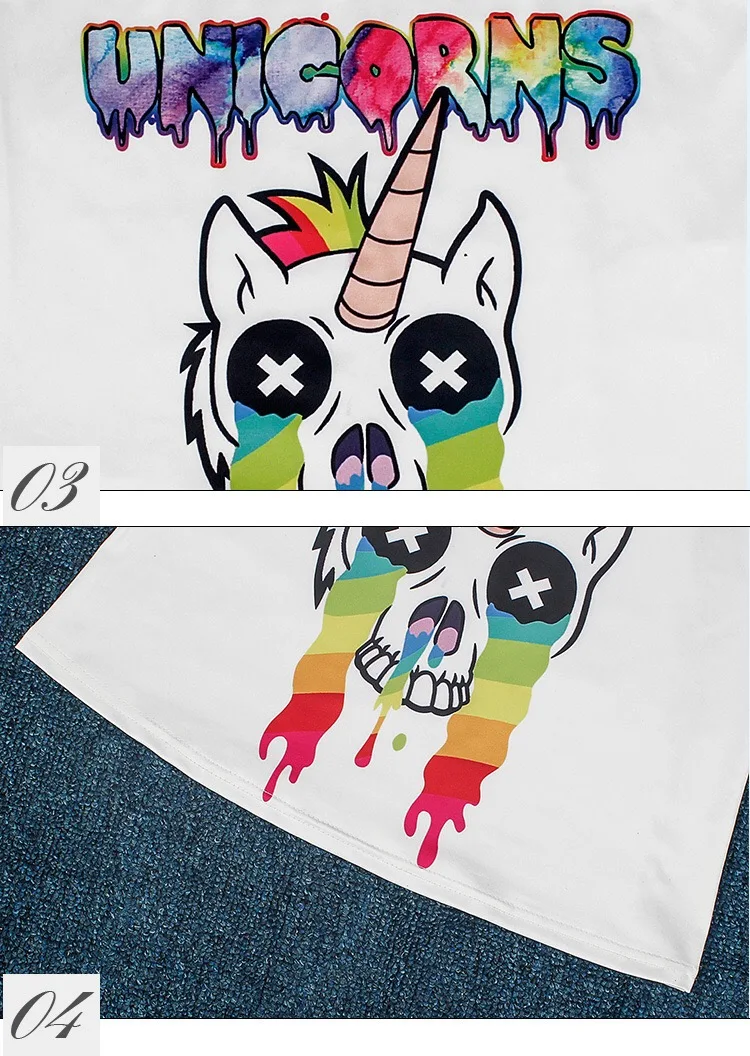 Sexy Women Tank Top Colorful Kawaii Unicorn Digital Printed Cropped Sleeveless Printed Tribal Black Tops Crops (13)