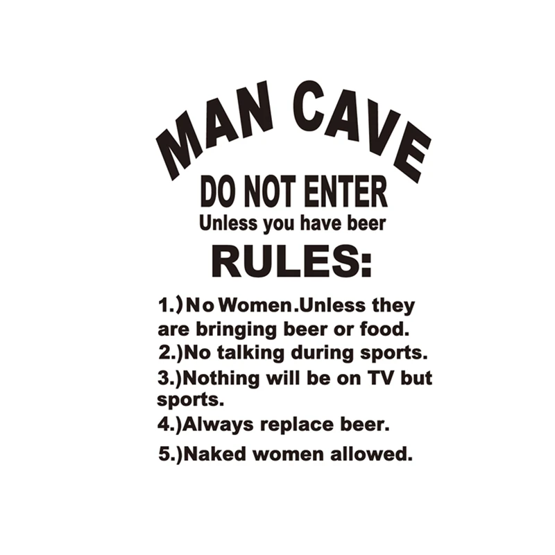 Den Decor Rules to Live By Humor Man Cave Rules Metal Sign Bar Decor 