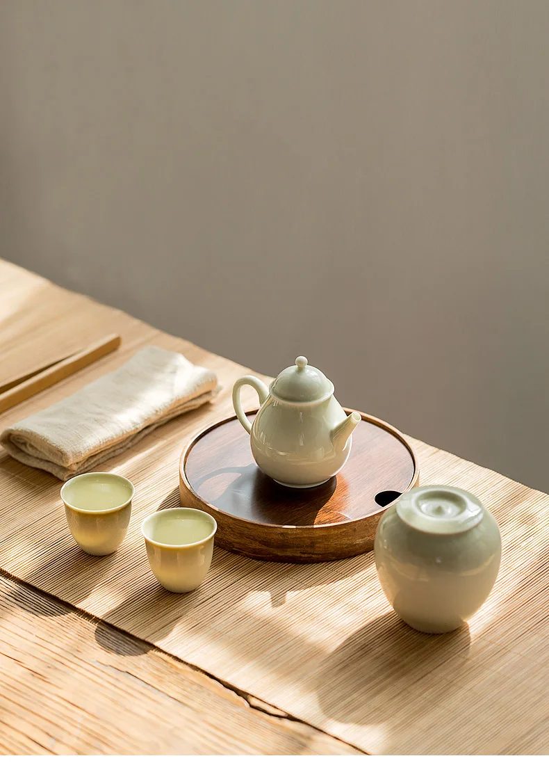 Tangpin bandejas de chá de bambu natural