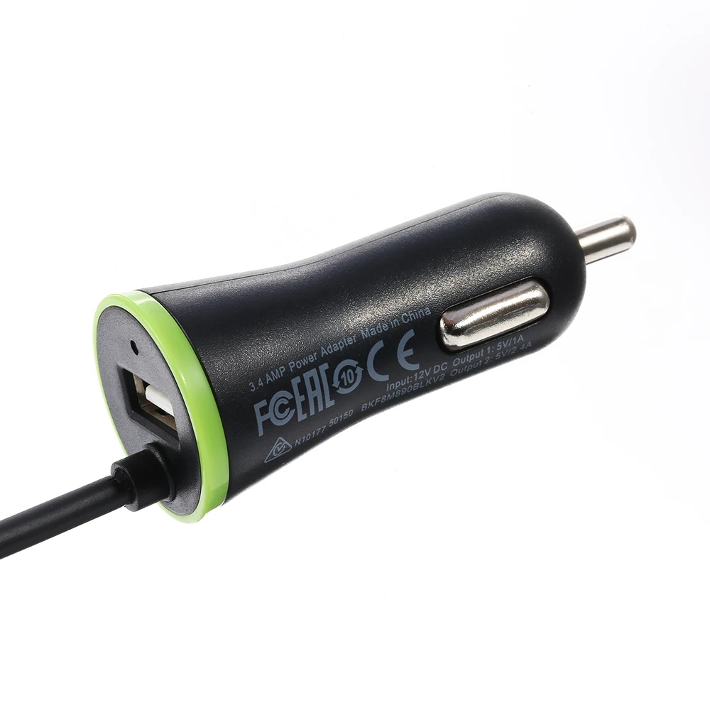 مصغرة usb سيارة شاحن 3.4a usb كابل الربيع الشكل السلامة شحن لفون se 6 ثانية 7x8 زائد سامسونج s8 s9 حافة Note8 redmi 4x 5