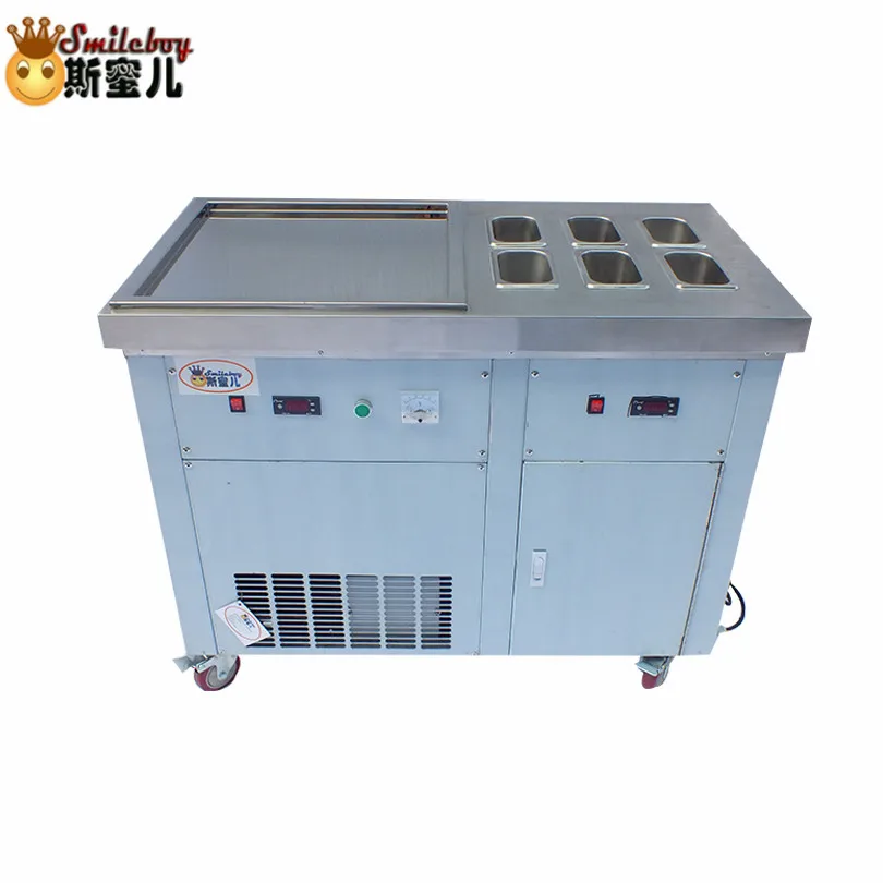 

Fried Ice Cream Machine Maker with 6 Barrels Stainless Steel Hotel Commercial Yogurt Machine for Cake/bakery/drink/coffee Shop