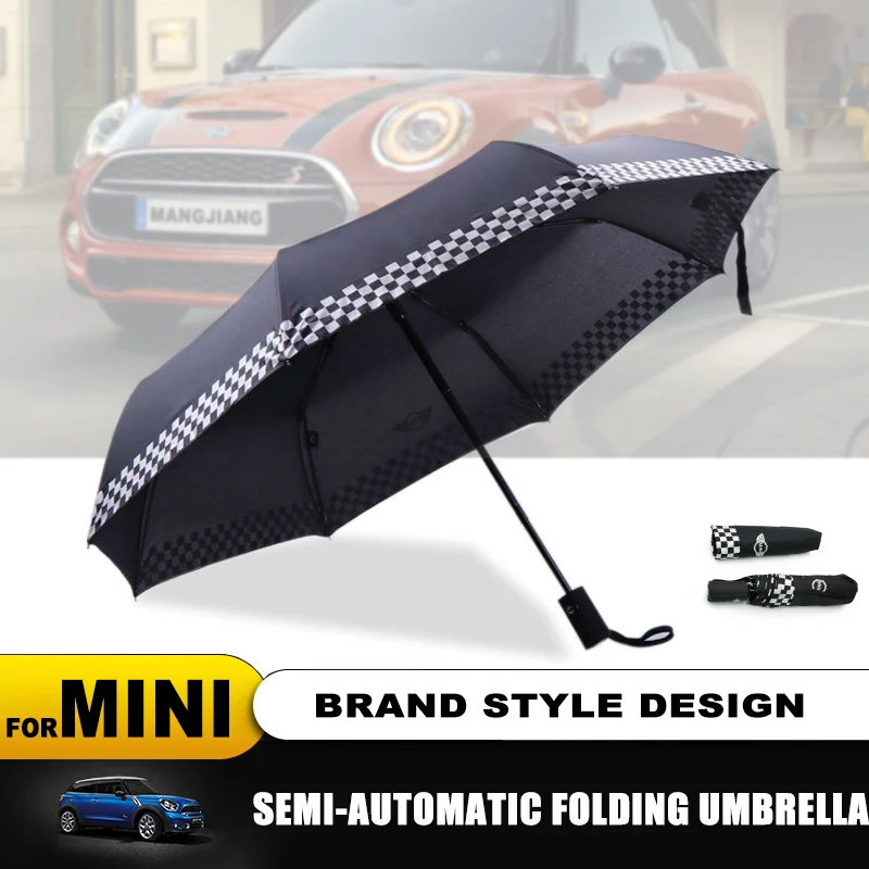 Cena W pełni automatyczne składane logo na samochód parasol przeciwdeszczowy dla MINI Cooper S R50 R53 R56 R60 F55 F56 Clubman Countryman Roadster Paceman