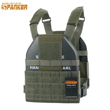 EXCELLENT ELITE SPANKER Tactical Vest Molle Ultra Light Hollow Plate Carrier Outdoor CS Hunting Military Nylon Vest Equipment excellent elite spanker outdoor tactical molle nylon hydration bag hunting camouflage waterproof bags military army combat bag