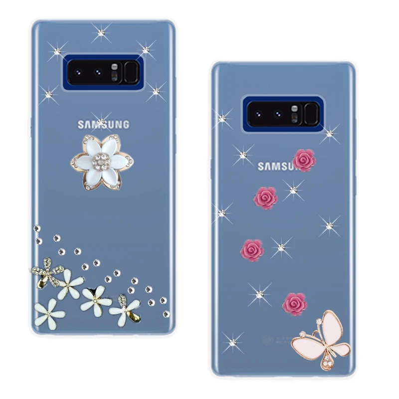 

Note 8 9 5 Crystal Bling Rhinestone Case for Samsung Galaxy S8 S9 A8 A6 Plus J8 J7 neo J3 J4 J6 J2 Pro 2018 Glitter Phone Bag