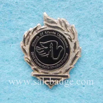 

Custom Black Enamel Pins Sandblast Design