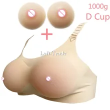 80 85 90 95 D cup transgender bra support sexy big rubber boobs drag queen 1000 g silicone breast form